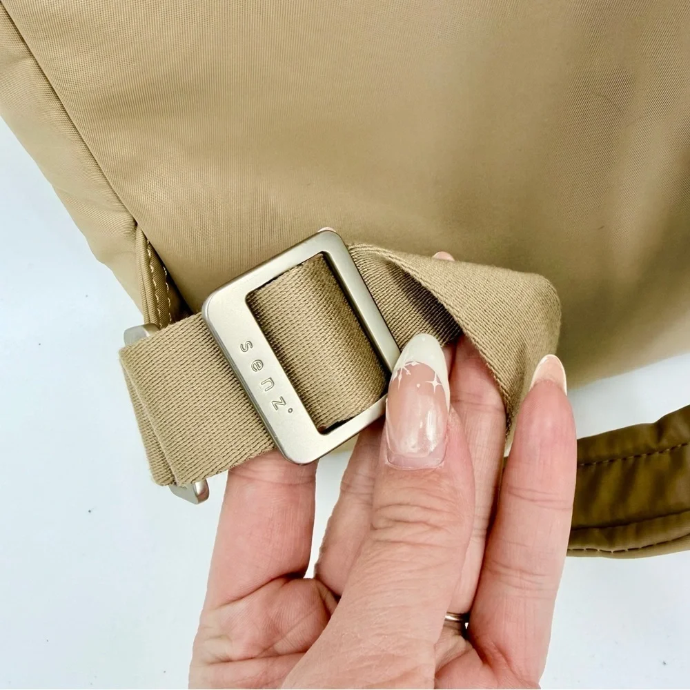 SENZ Sam Water Resistant Commuter Laptop Backpack Caffe Latte